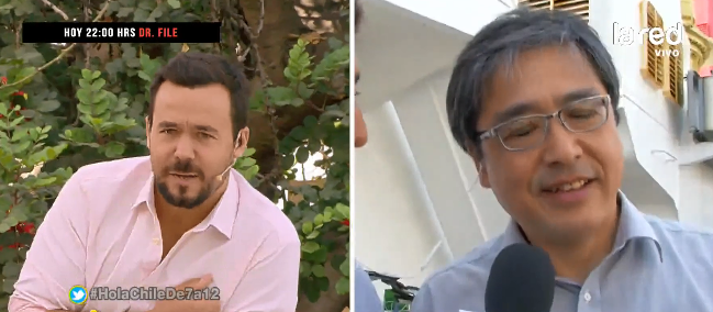 Eduardo de la Iglesia hizo gala de sus conocimientos hablando inglés con japonés experto en sismos