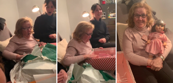 Nieto regaló a su abuelita la muñeca que siempre quiso cuando niña: el video te conmoverá