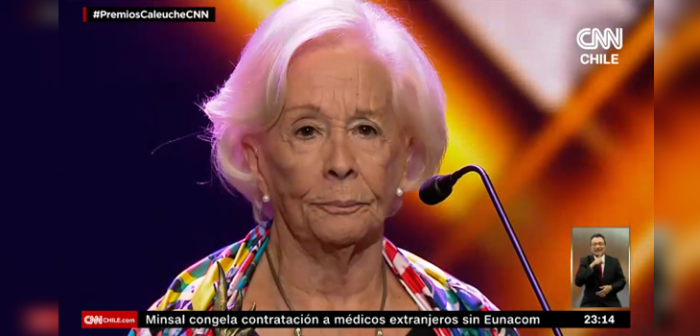 Delfina Guzmán y su desafortunada frase al entregar premio Caleuche a joven actriz: 