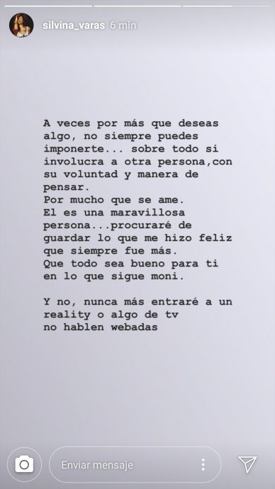 Captura | Silvina Varas Instagram