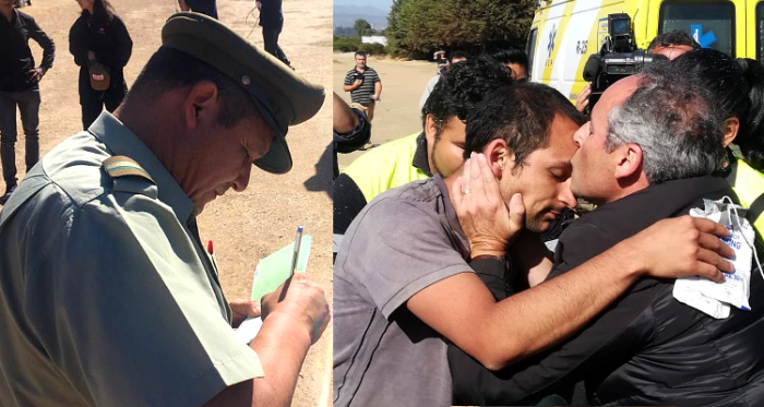 Joven atrapado en Cerro La Campana se reencontró con su familia: no se salvó de multa de Carabineros