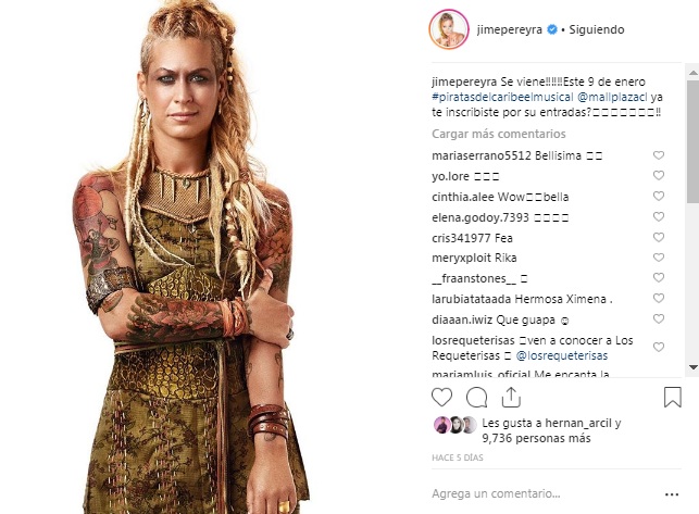 María Jimena Pereyra / Instagram