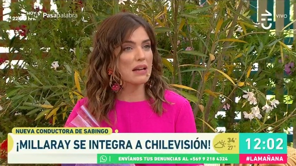 Millaray Viera debutó en CHV con visita a La Mañana: fue sorprendida con mensaje que la emocionó