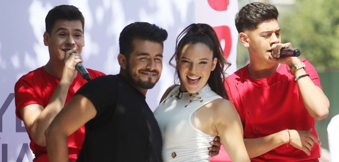 Con baile junto al Clan Rojo: Hernán Arcil y Chantal Gayoso lanzaron su candidatura a reyes de Viña