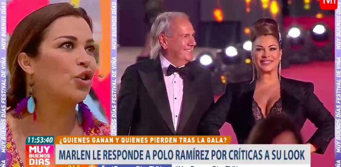 Marlen Olivari respondió a Polo Ramírez tras elegirla como la peor vestida de la Gala de Viña
