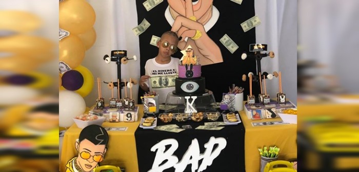 Niño le pidió a su madre que su cumpleaños fuera de temática 'Bad Bunny' y resultado se hizo viral