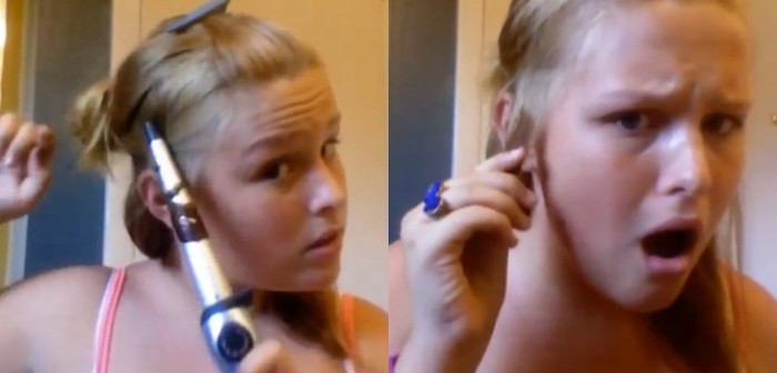 Así luce en la actualidad la niña que se volvió viral tras quemarse el pelo con su ondulador