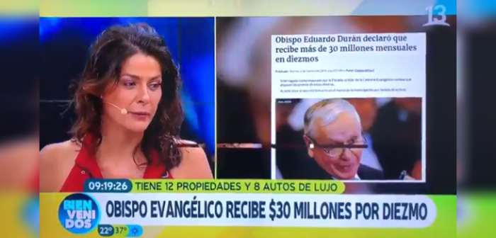 Tonka Tomicic es blanco de críticas por comentario sobre millonario diezmo de obispo Durán