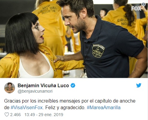 Twitter Benjamín Vicuña