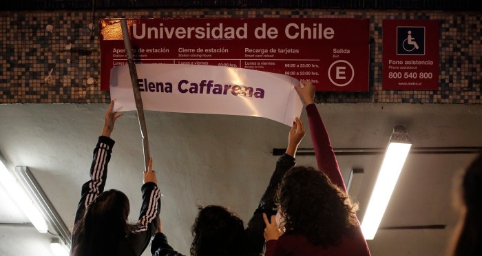 Rebautizan estaciones de Metro con nombres de reconocidas mujeres en previa de huelga del 8 de marzo