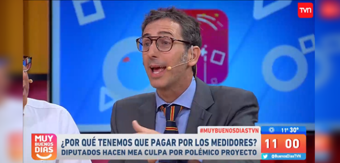 Critican a Matías del Río por defender cobro de medidores: 