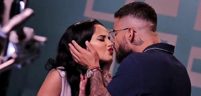 La graciosa reacción de novia de Maluma a foto del cantante junto a Becky G que arrasó en 'me gusta'