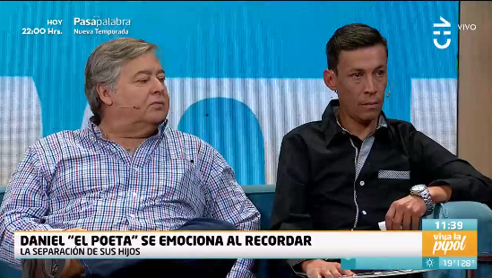 Compleja situación familiar dejó llorando a 'El Poeta' en matinal de CHV: ve poco a sus hijos