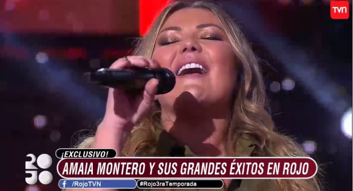 La crítica que se repitió durante presentación de Amaia Montero en Rojo: su voz no es la de antes