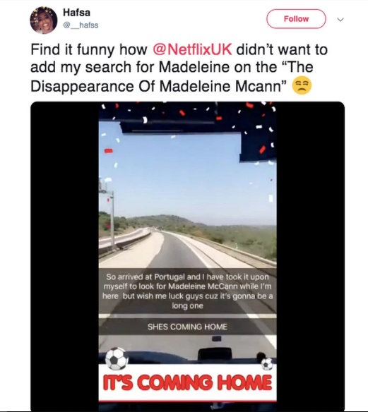 broma búsqueda Madeleine McCann