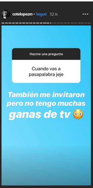 coté lópez explica por qué no quiere ir a la divina comida