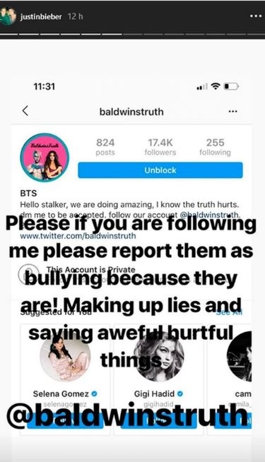 Justinn Biener pide sus fans que dejen de seguir cuentas con información falsa