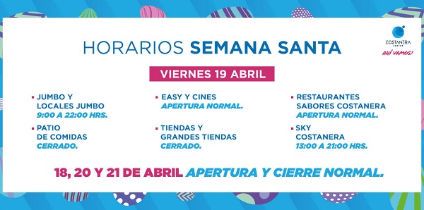 Horarios Costanera Center | Twitter