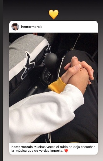 Fotografía de Héctor Morales y su novia colombiana