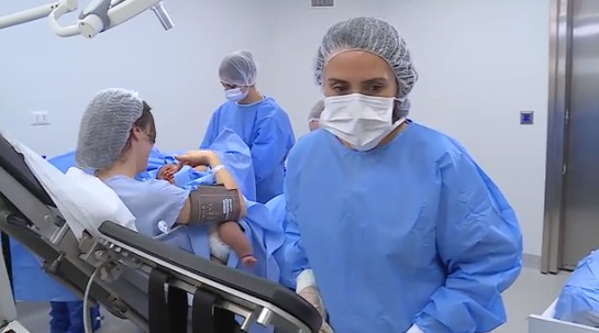 Bebé de Rocío con pañal