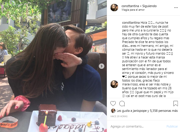 Tanza Varela y la romántica dedicatoria a su futuro esposo