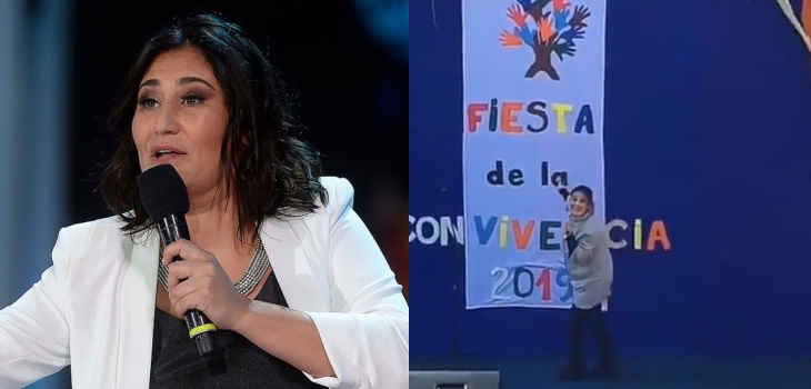 Belén Mora sufrió fuerte caída mientras realizaba show en Valparaíso: se lo tomó con humor