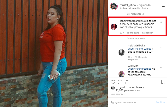 Critican físico de Christell 