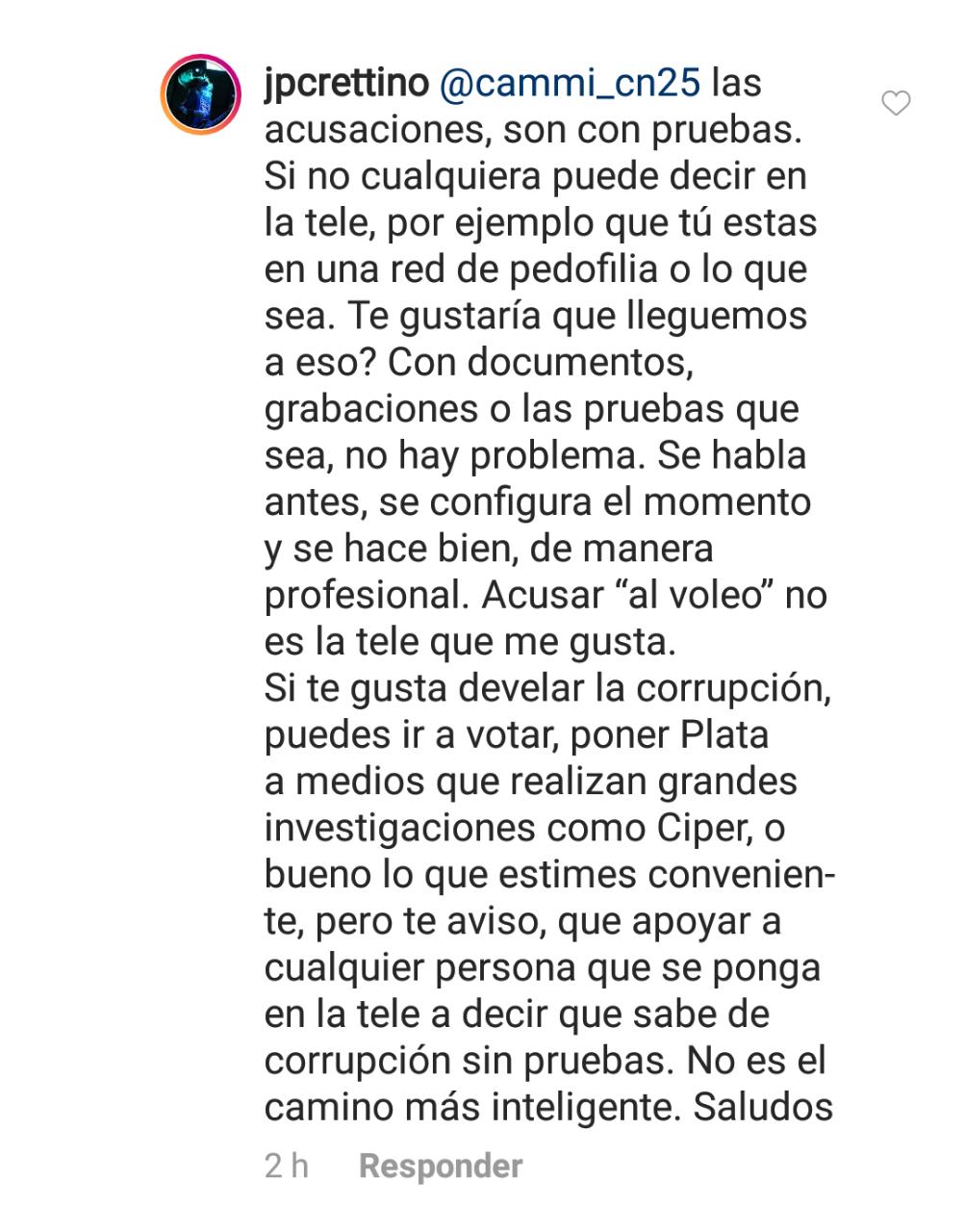 Cretton se defiende ante críticas