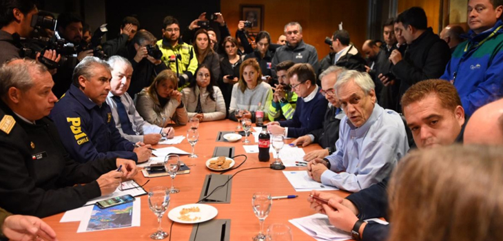 Piñera tras tromba marina en Bío Bío: no descartó declarar 
