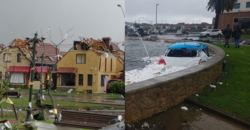 Caótico escenario: capturas muestran las consecuencias que dejó tromba en Concepción y Talcahuano