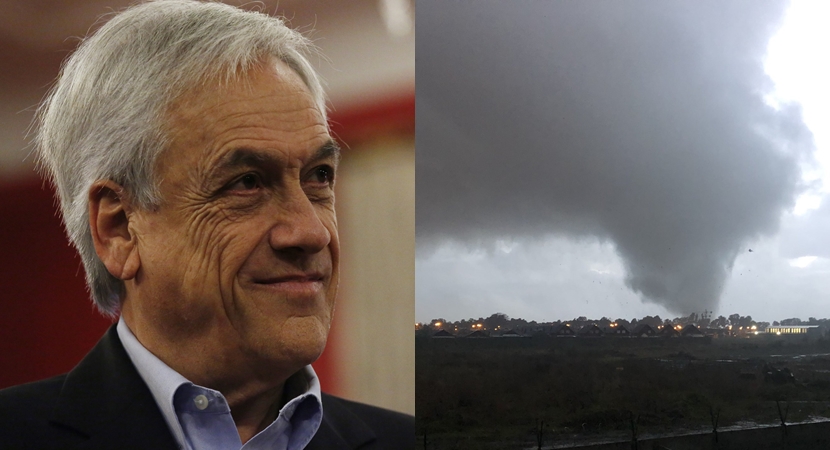 Tornado en Los Ángeles: Sebastián Piñera envió mensaje de apoyo a afectados en Twitter