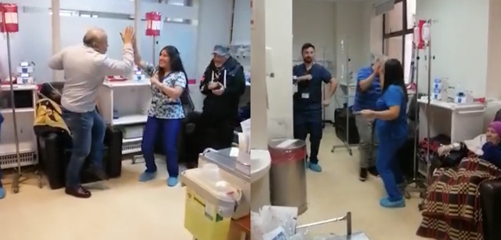 La historia tras el viral del equipo de Oncología de Hospital de Concepción bailando con pacientes