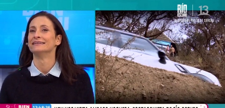 Amparo Noguera fue a promocionar Río Oscuro a Bienvenidos y Raquel Argandoña no apareció en pantalla