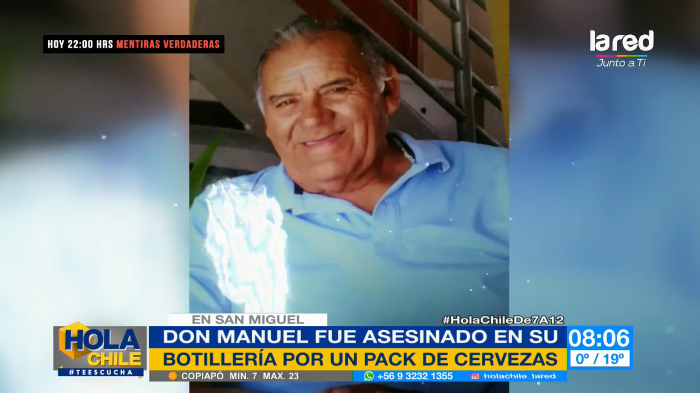 habló la hija de Adulto mayor que atendía una botillería y que fue asesinado durante intento de robo en San Miguel