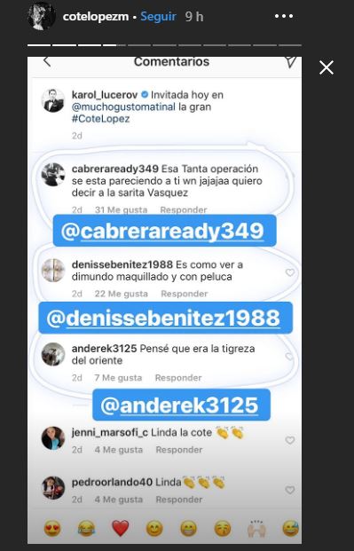 comparaciones funa coté lópez