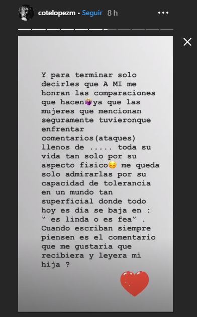 comparaciones funa coté lópez