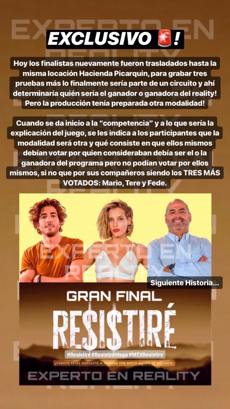 Finalistas de Resistiré