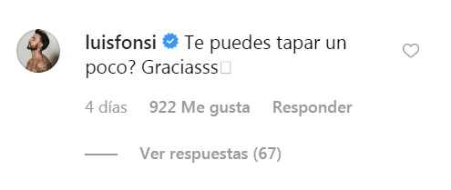 comentario de luis fonsi a su esposa