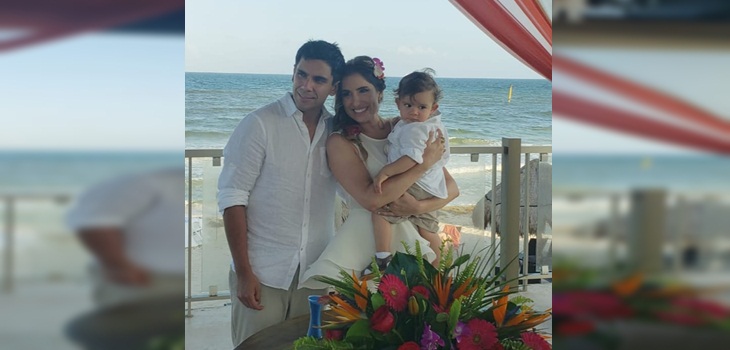 Juan Pablo Queraltó y Fran Sfeir celebraron bodas de algodón en Cancún: se casaron por segunda vez