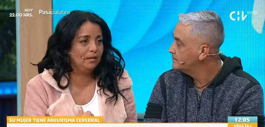 Esposa de Memo Bunke por su aneurisma cerebral: 