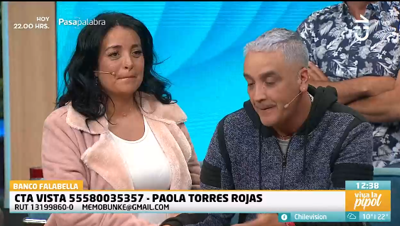 Paola Torres Memo Bunke aneurisma cerebral Viva la pipol CHV