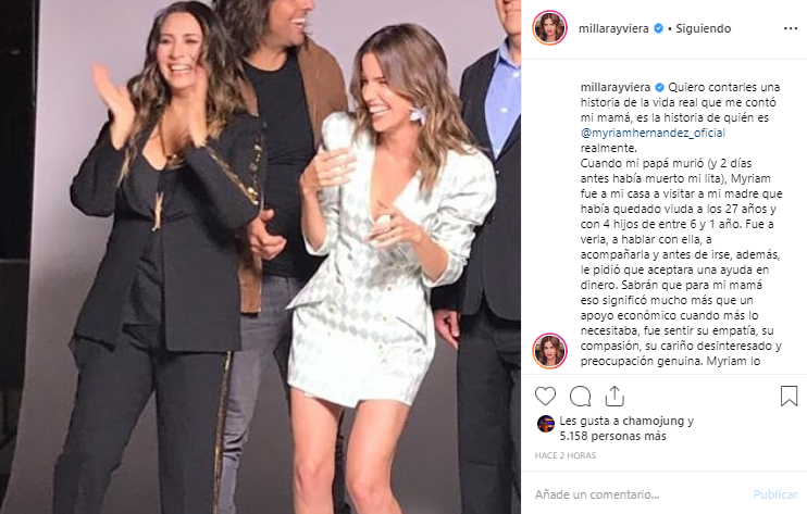 Millaray Viera reveló conmovedor gesto de Myriam Hernández