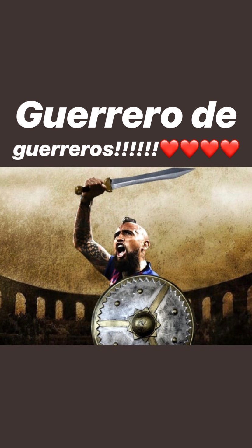 El mensaje de polola de Vidal tras derrota