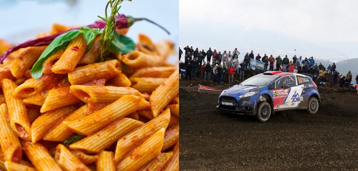El importante motivo por el que los pilotos de rally comen mucha pasta antes y después de competir