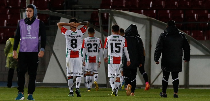 Desoladora postal tras la eliminación de Palestino en Copa Sudamericana: niño lloró con el resultado
