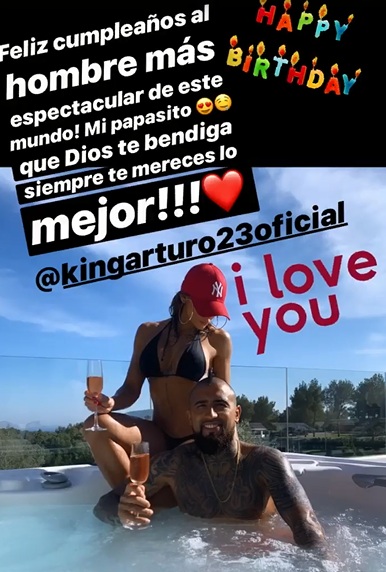 saludo de cumpleaños de sonia isaza a arturo vidal