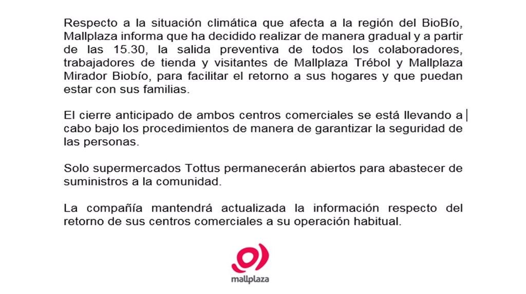 Cine en mall de Concepción sufrió por efecto de la tromba