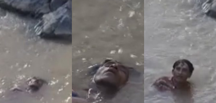 Hallan a un hombre flotando en el río: pensaron que estaba muerto pero solo dormía por su borrachera