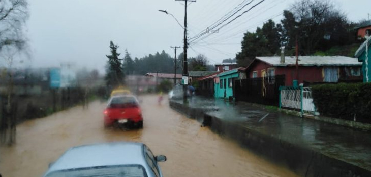 Sistema frontal: 252 viviendas dañadas en Ñuble, Bío Bío y La Araucanía y 3 comunas con Alerta Roja
