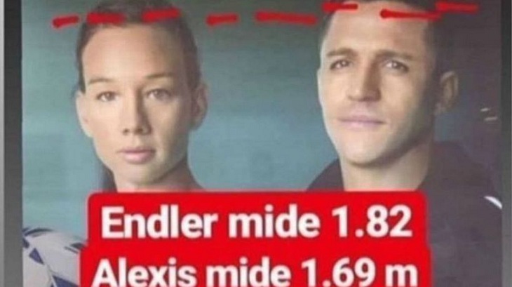 afiche alexis sanchez y tiane endler